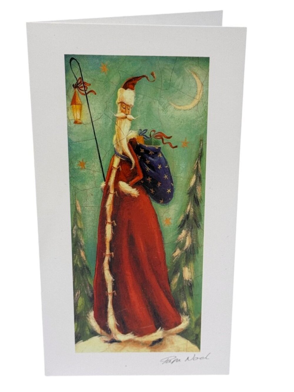 Harrods Papa Noel Christmas Cards 8 Cards Envelopes Vintage 2000 Reuben McHugh